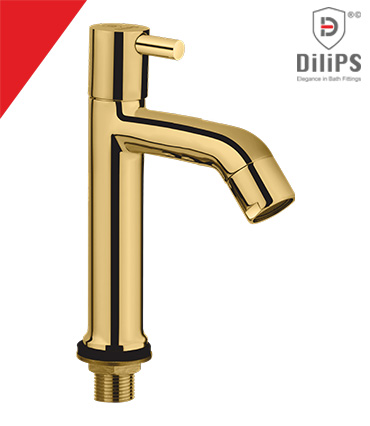 Pillar Cock - 6 Inch Gold